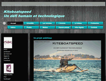 Tablet Screenshot of kiteboatspeed.com